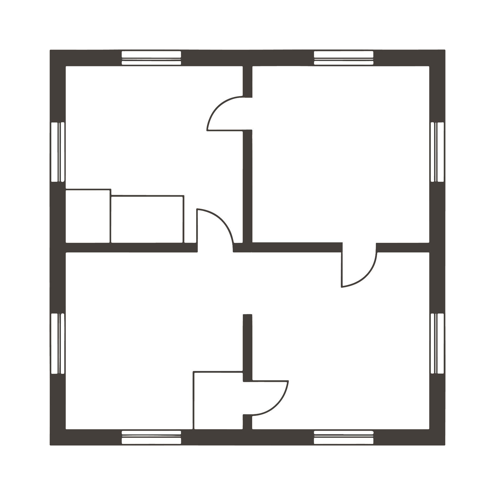 Property survey floor plan